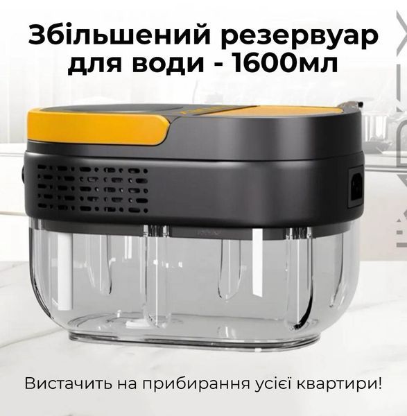 Портативный паровой очиститель чёрный с 4 насадками и регулятором температуры TC-SC-003 фото
