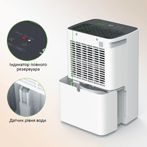 Осушувач повітря Doctor-101 Kito на фреоні R290. Вологопоглинач з продуктивністю 6 л/день PD6R-02BE фото
