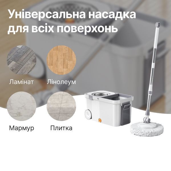 Комплект из двух сменных насадок из микрофибры на швабру с автоматическим режимом BD-125am BD-125am-fibra фото